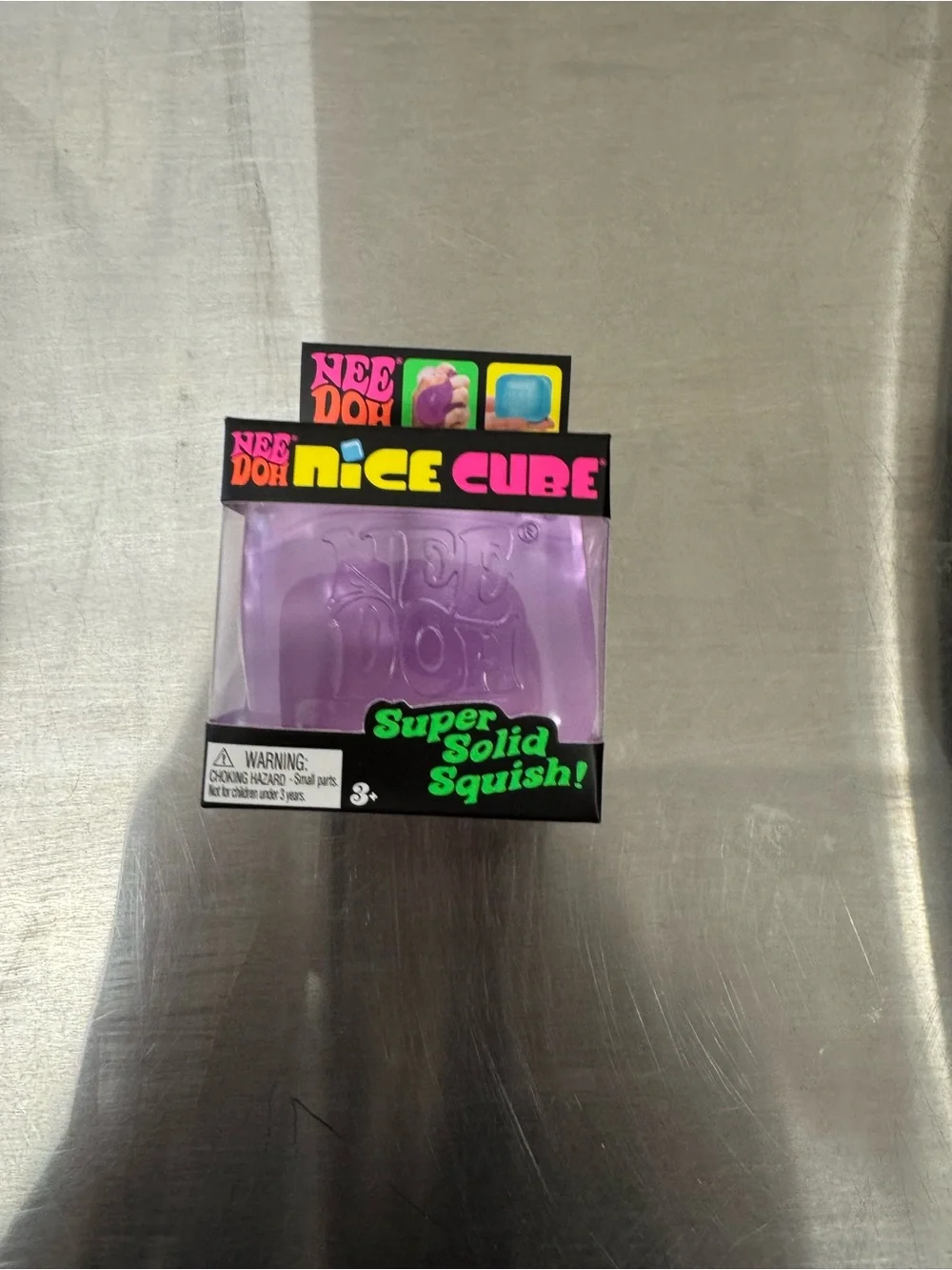 NeeDoh Nice Cube Super Solid Squish - Purple